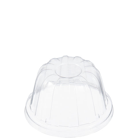 Dart Oriented Polystyrene Clear D-T Sundae and Cold Cup Lid for 12 Ounce Foam Cups -- 1000 per case