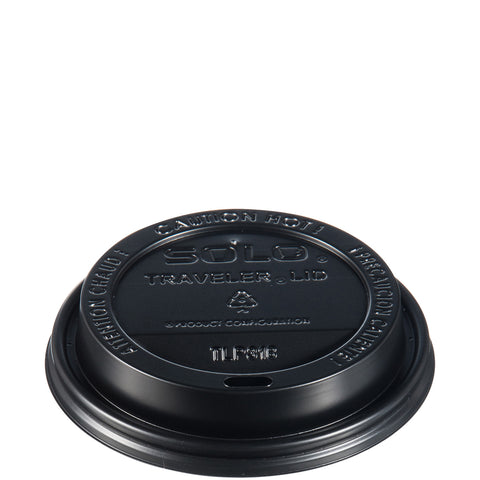 Lid Black Travelers F/ Hot Cup 10-24 Oz