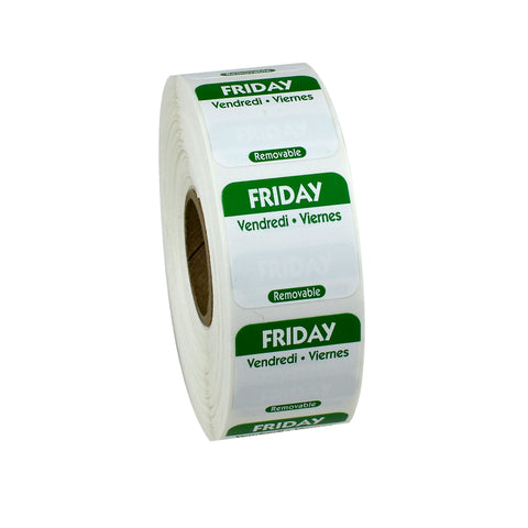 Label Removable Trilingual Green Friday 1x1