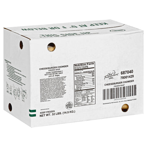 Chef Francisco® SOUP CHEESEBURGER CHOWDER RTU 687040/78001429