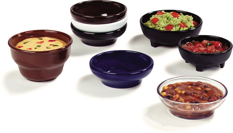 Carlisle DISH RAMEKIN SALSA MELAMINE BLACK 5 OZ