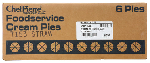 Chef Pierre PIE STRAWBERRY CREAM SECONDS UNSLICED 10
