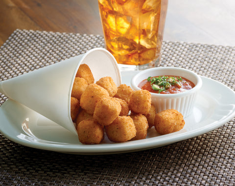 Windsor Freds for Starters Breaded Cheddar Cheese Cube, 4 Pound -- 6 per case.