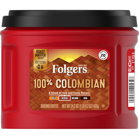 Folgers® COFFEE GROUND COLOMBIAN CANISTER