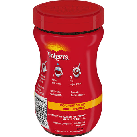 Folgers® COFFEE CAFFEINATED INSTANT REGULAR