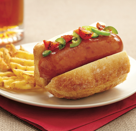 Sausage Smoked Hot Cooked 5:lb