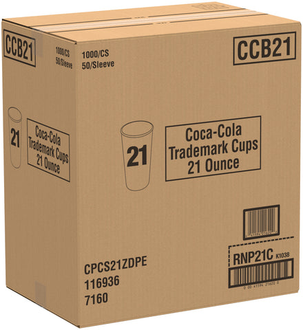 Cup Paper Cold Double Poly 21 Oz