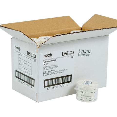 DateIt™ LABEL SHELF LIFE DISSOLVING 2X3