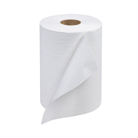 Towel Roll Non-perorated White 1-ply 7.85x350