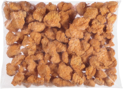 Tyson Frozen Fully Cooked Golden Crispy Chicken Breast Chunk Fritters with Rib Meat, 10 Pounds.