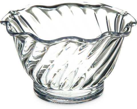Dish Dessert Tulip San Plastic Clear 5 Oz