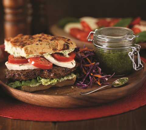 Beef Patty Ground W/ Seasoning Frozen 4 Oz