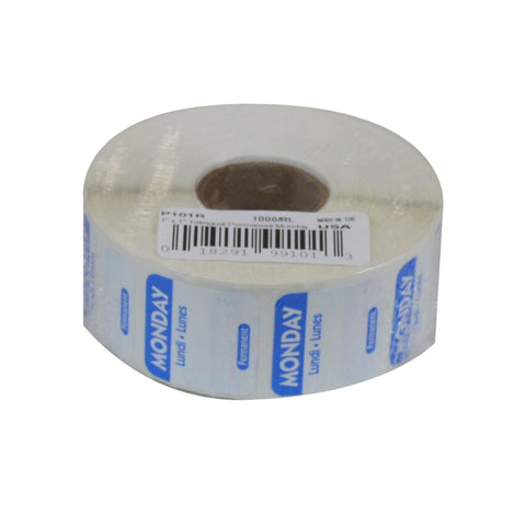 National Checking LABEL FOOD ROTATION TRILINGUAL BLUE MONDAY 1X1