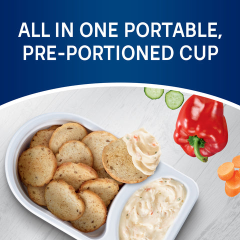 Snack Bagel Chips Cream Cheese Dip Garden Vegetable