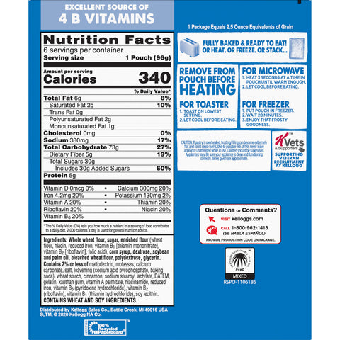Pastry Pop-tarts® Made W/ Whole Grain Frosted Cinnamon