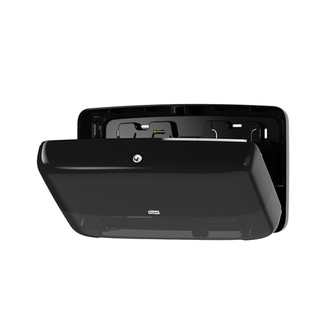 Dispenser Bath Tissue Jumbo Roll Mini Twin Plastic Black