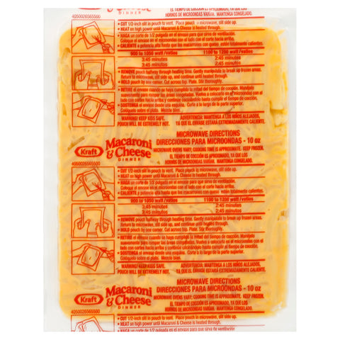 Macaroni & Cheese Pouch Frozen 10 Oz