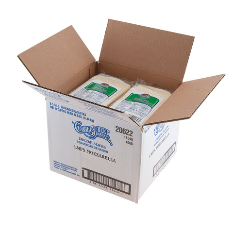 Cobblestreet Market™ CHEESE MOZZARELLA SLICED .75 OZ