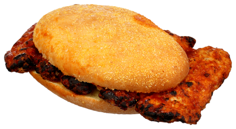 Sandwich Boneless Rib-shaped Pork Patty Sandwich W/ Bbq Sauce Iw 6.7 Oz 1065