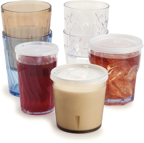Dinex® TUMBLER SAN PLASTIC CLEAR SWIRL 6 OZ