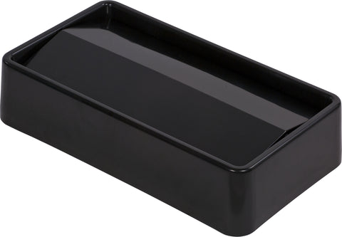 Carlisle LID CONTAINER WASTE TRIMLINE™ RECTANGLE SWING TOP BLACK 15 AND 23 GAL