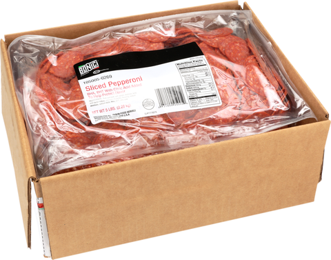 Pepperoni Pork And Beef Sliced Color Stable 14/oz 105005-0269