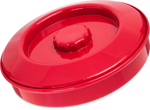Carlisle SERVER TORTILLA W/ LID RED 7-1/4