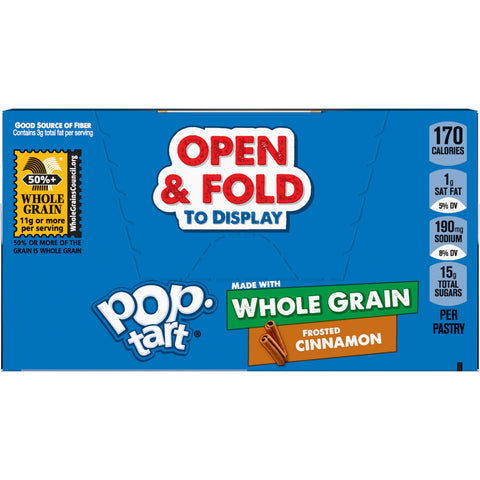 Pop Tarts Whole Grain Frosted Brown Sugar Cinnamon Toaster Pastry, 1.69 Ounce -- 120 per case