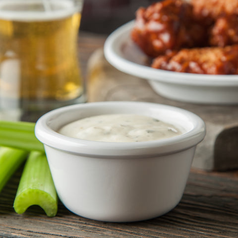 Carlisle RAMEKIN SMOOTH MELAMINE WHITE 4 OZ