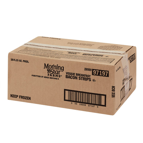 MorningStar Farms Breakfast Veggie Bacon Strips - 6 per pack.