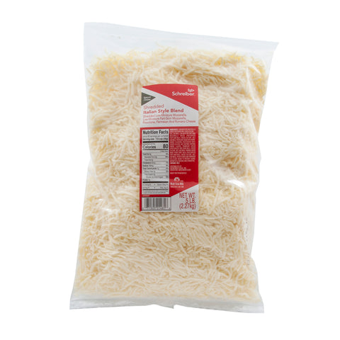 Schreiber CHEESE BLEND 5-CHEESE MOZZARELLA PROVOLONE WHOLE MILK PART SKIM SHREDDED