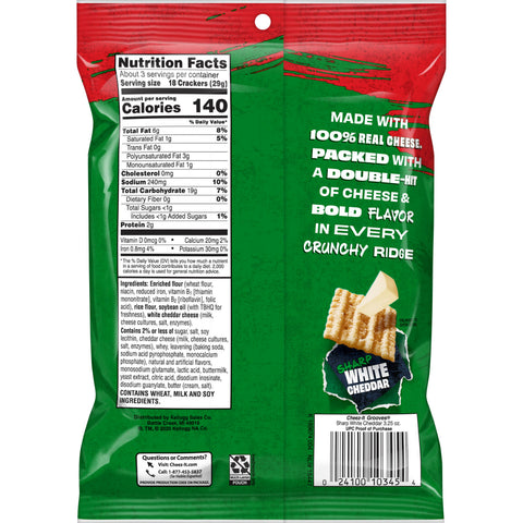 Cracker Grooves Sharp White Cheddar