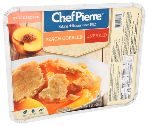 Sara Lee Chef Pierre Peach Cobbler, 5 Pound -- 2 per case.