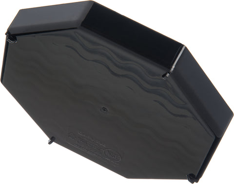Tray Drip Plastic Black Octagonal 6