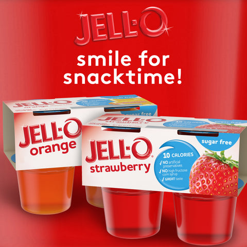 Gelatin Strawberry Sugar Free Snackpak