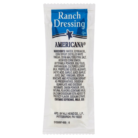Dressing Ranch Buttermilk Single Serve Packet 7622810/78000846