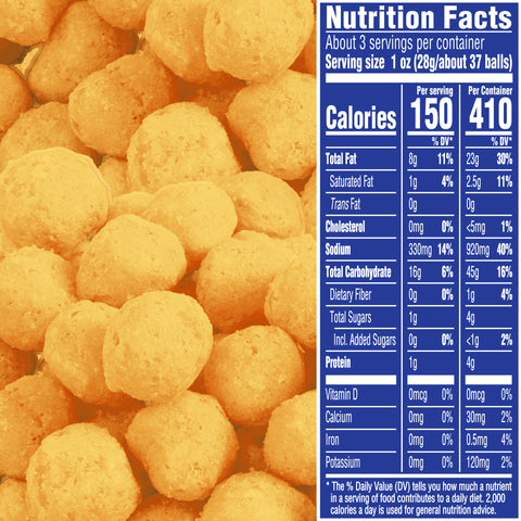 Planters SNACK CHEEZ BALL WHITE CHEDDAR