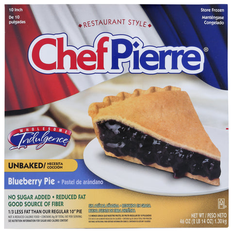 Pie Fruit 1/3 Reduced Fat & Nsa Blueberry 10
