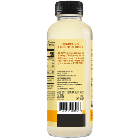 Kevita DRINK LEMON GINGER SPARKLING PROBIOTIC ORGANIC GLASS BOTTLE CARBONATED