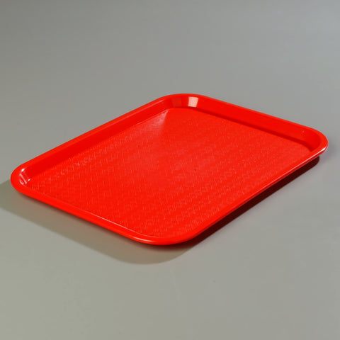 Sysco Brand TRAY CAFE PLASTIC RED 14X18