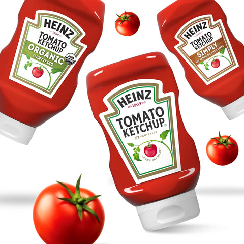 Heinz Stay Clean Cap Tomato Ketchup, 14 Ounce -- 16 per case.