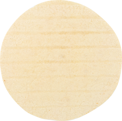 Tortilla Wrap White Heat Pressed 12