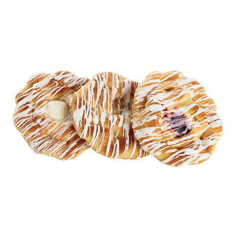 La Francaise Bakery DANISH ROYAL VARIETY APPLE/CHEESE/RASPBERRY
