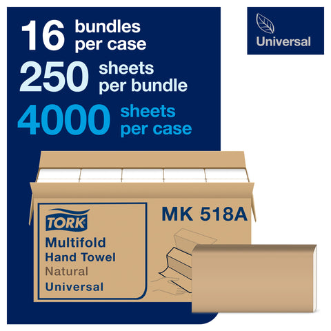 Towel Multifold Natural 1-ply 9.5x8.1