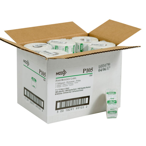 National Checking LABEL FRI TRILINGUAL 1X1 ROLL