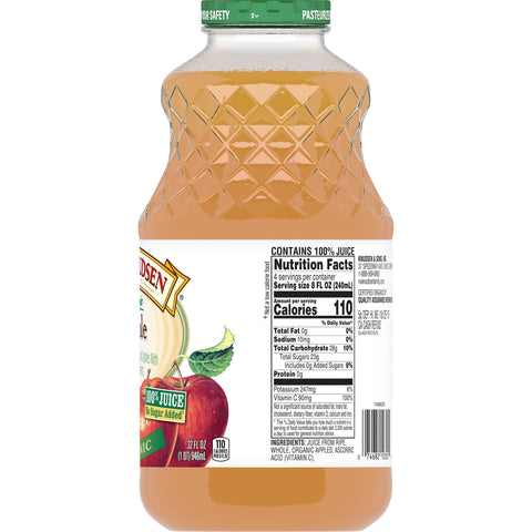 R.W. Knudsen Organic Apple Juice, 32 Fluid Ounce -- 6 per case