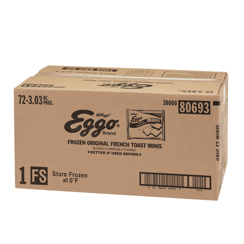 Eggo Minis Original French Toast, 3.03 Ounce -- 72 per case.