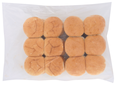 Beef Pattie Mini With Bun Fully Cooked Charbroiled 2 Oz 10710