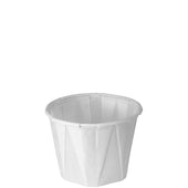 Solo® White CUP PAPER PORTION SOUFFLE WHITE 1 OZ