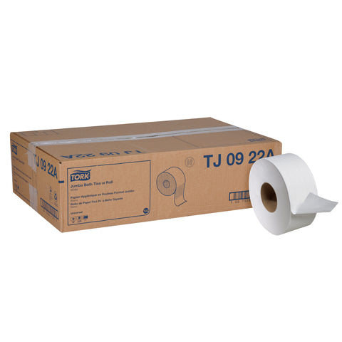 Tork Universal White 2 Ply Jumbo Bath Tissue Roll, 3.55 inch x 1000 feet -- 12 per case
